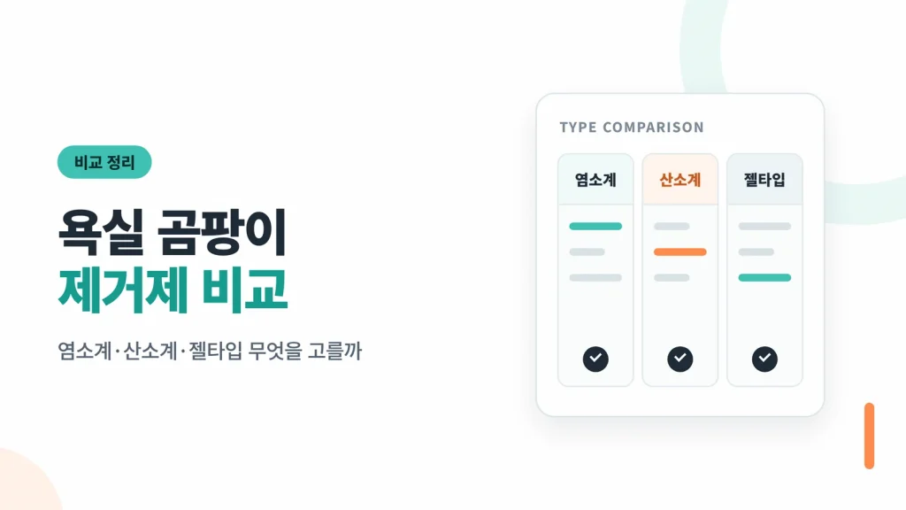 욕실 실리콘 곰팡이 제거 썸네일